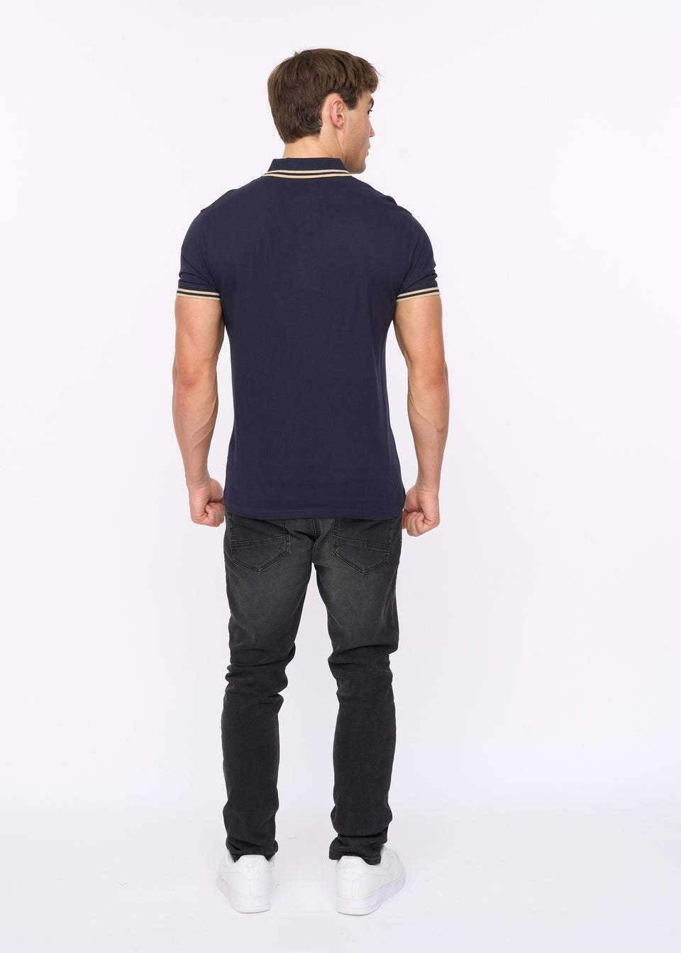 Crosshatch Navy Mackerby Polo
