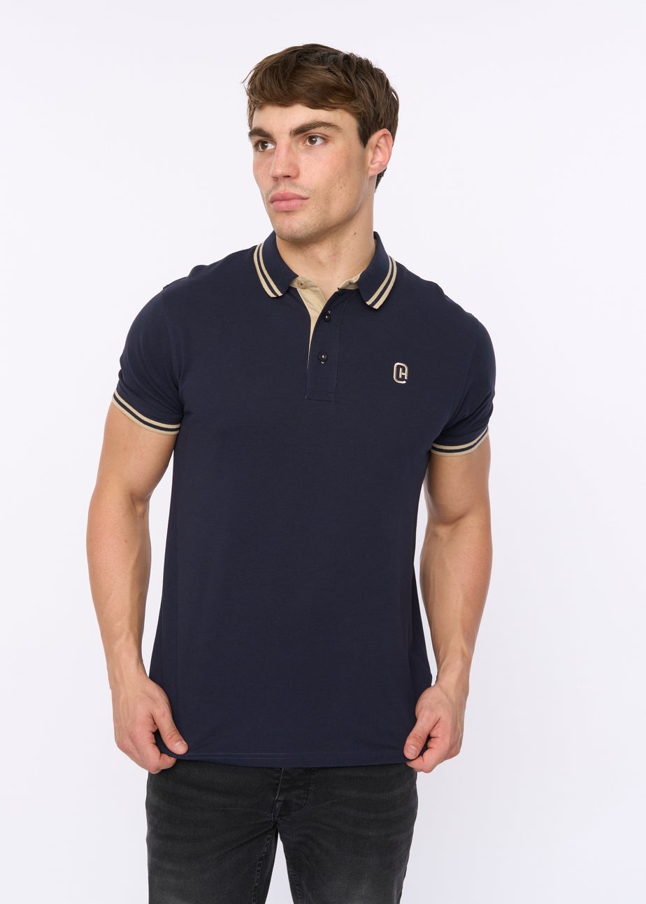 Crosshatch Navy Mackerby Polo