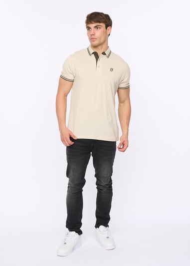 Crosshatch Off White Mackerby Polo