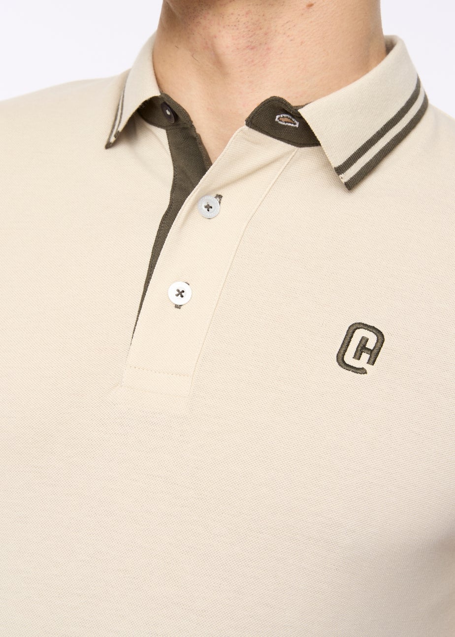 Crosshatch Off White Mackerby Polo