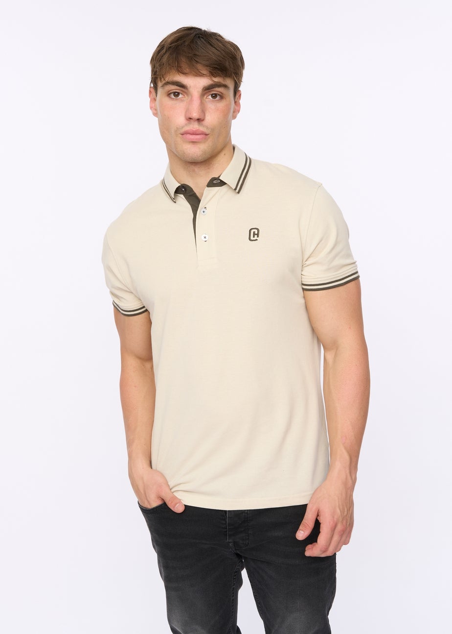 Crosshatch Off White Mackerby Polo