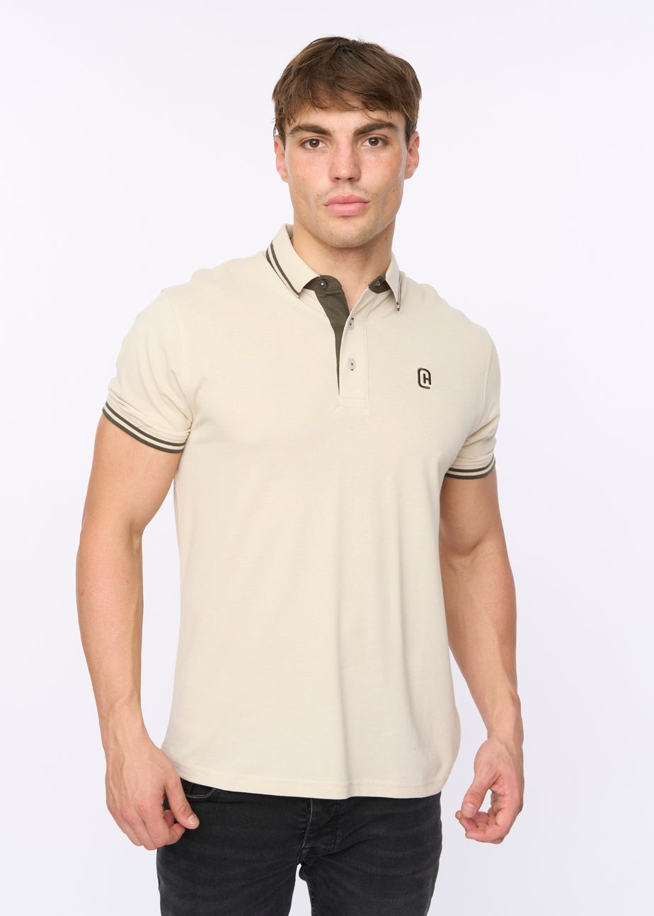 Crosshatch Off White Mackerby Polo