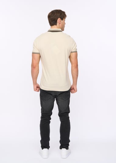 Crosshatch Off White Mackerby Polo