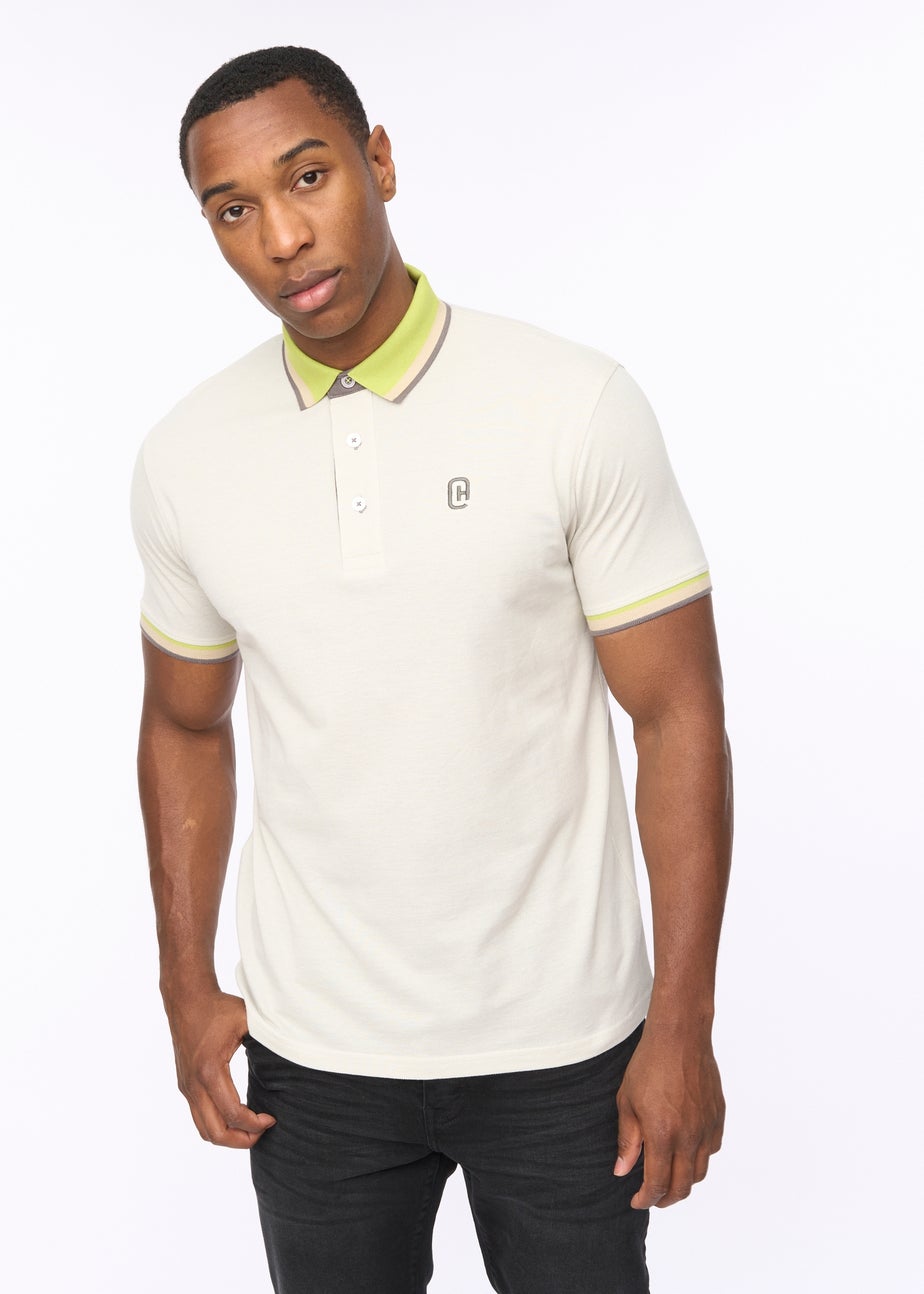 Crosshatch White Chimlacks Polo