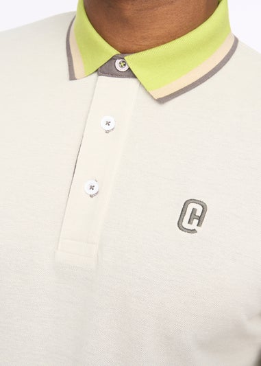 Crosshatch White Chimlacks Polo
