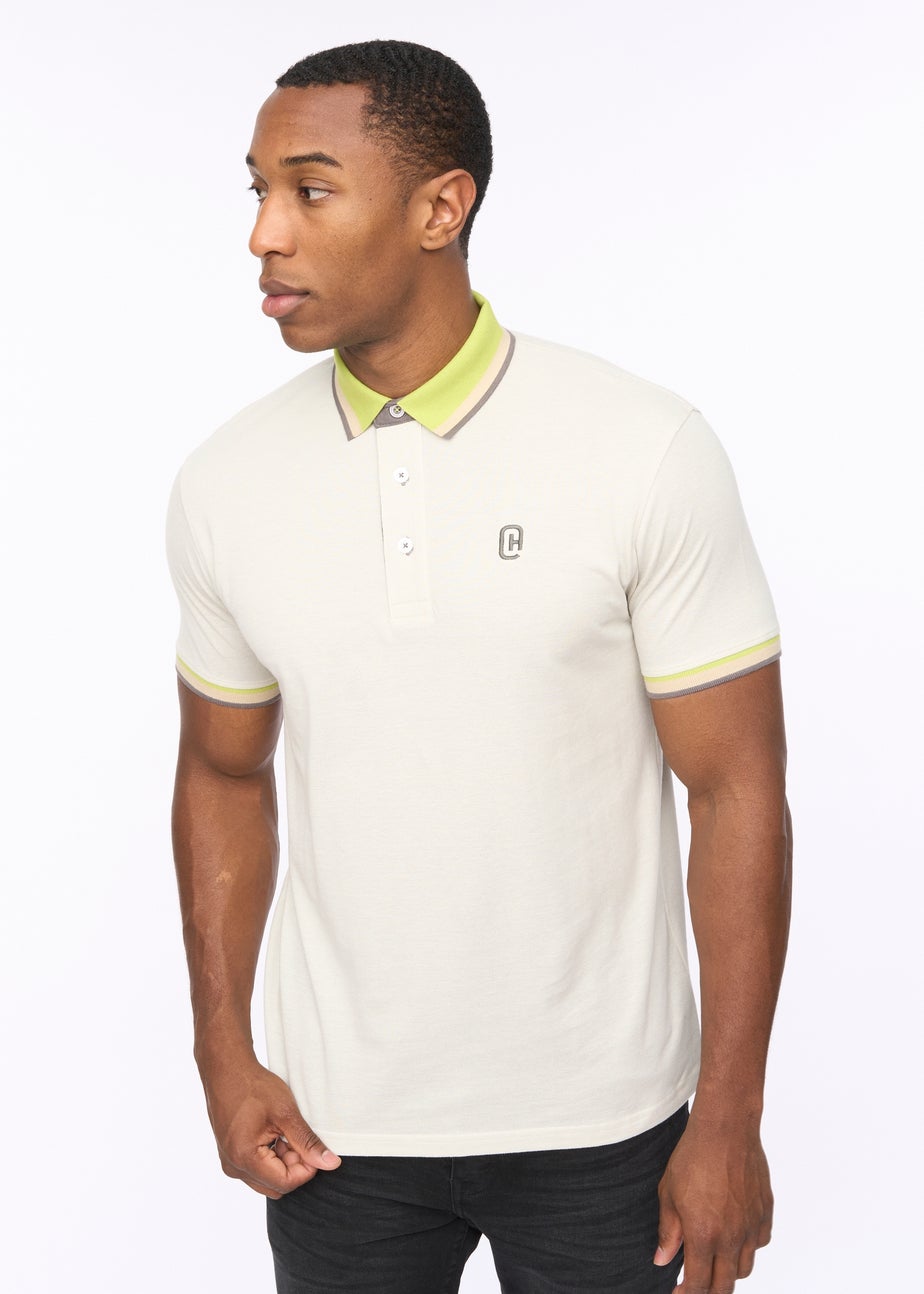 Crosshatch White Chimlacks Polo