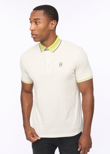 Crosshatch White Chimlacks Polo