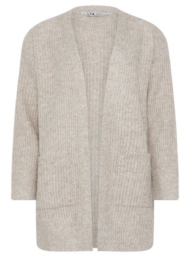 Long Tall Sally Light Grey Knitted Midi Cardigan