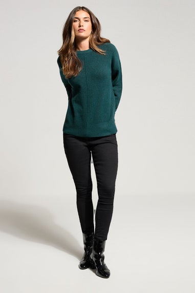 Long Tall Sally Dark Green Seam Front Jumper