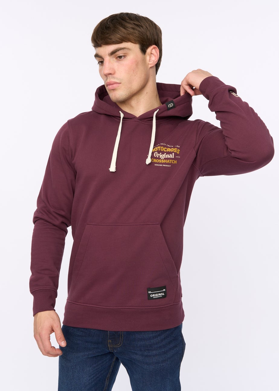 Crosshatch Wine Motocross Hoodie