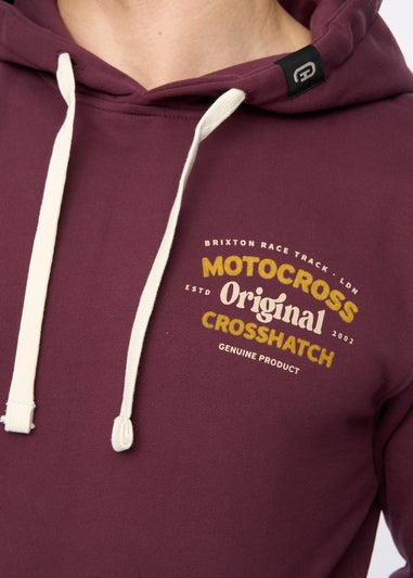 Crosshatch Wine Motocross Hoodie