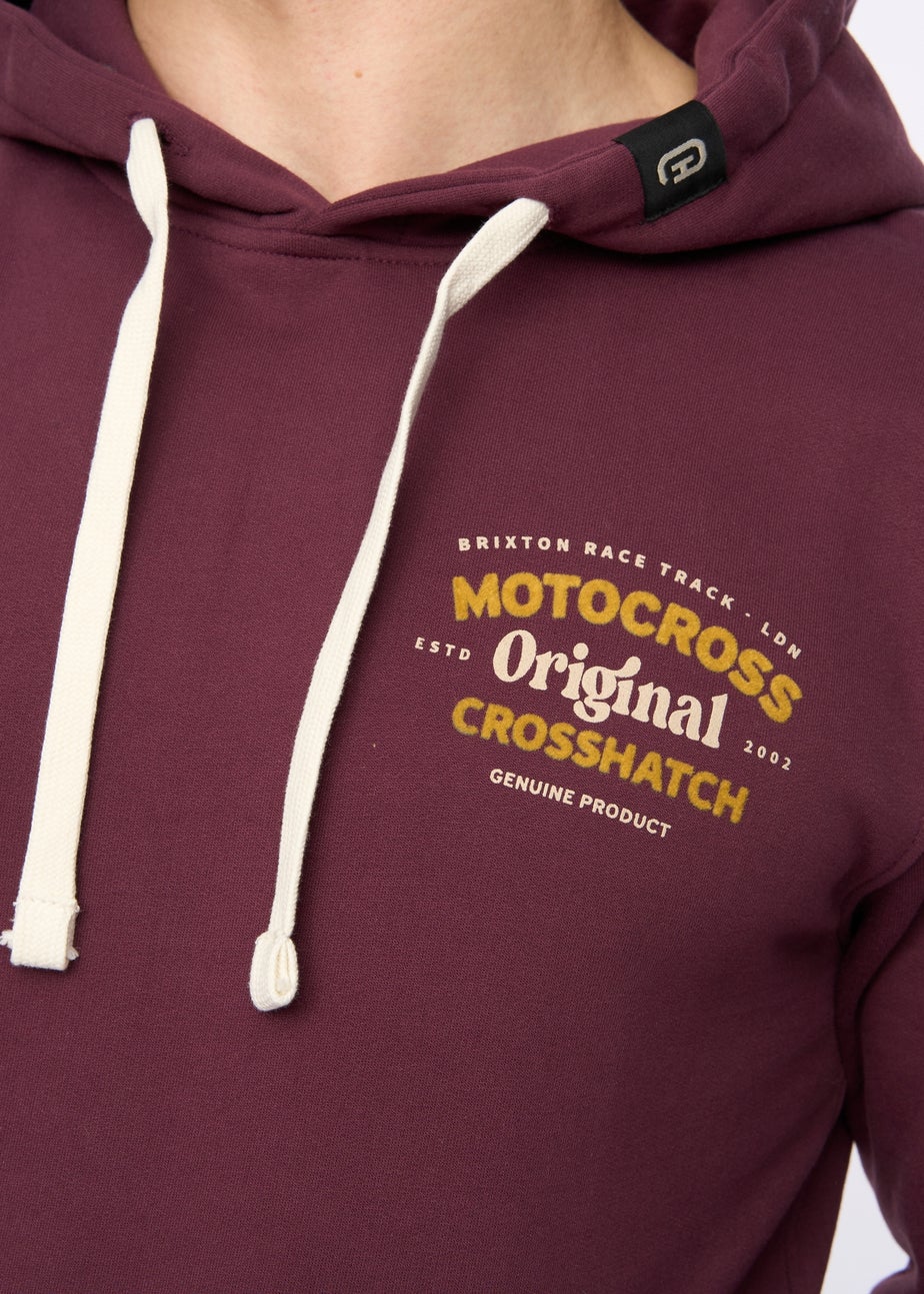 Crosshatch Wine Motocross Hoodie