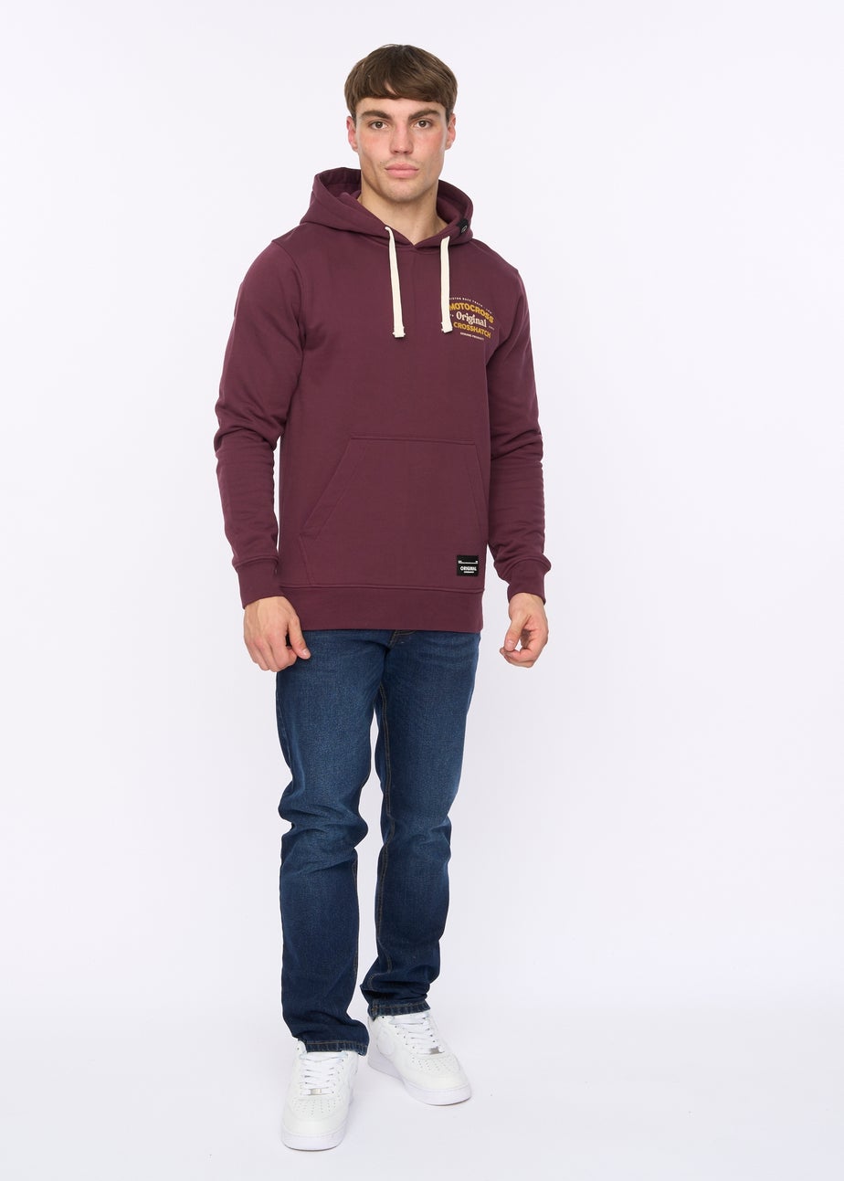Crosshatch Wine Motocross Hoodie