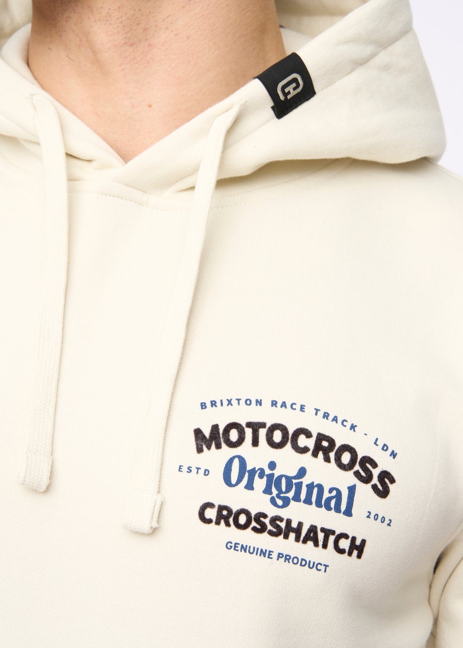 Crosshatch Light Stone Motocross Hoodie
