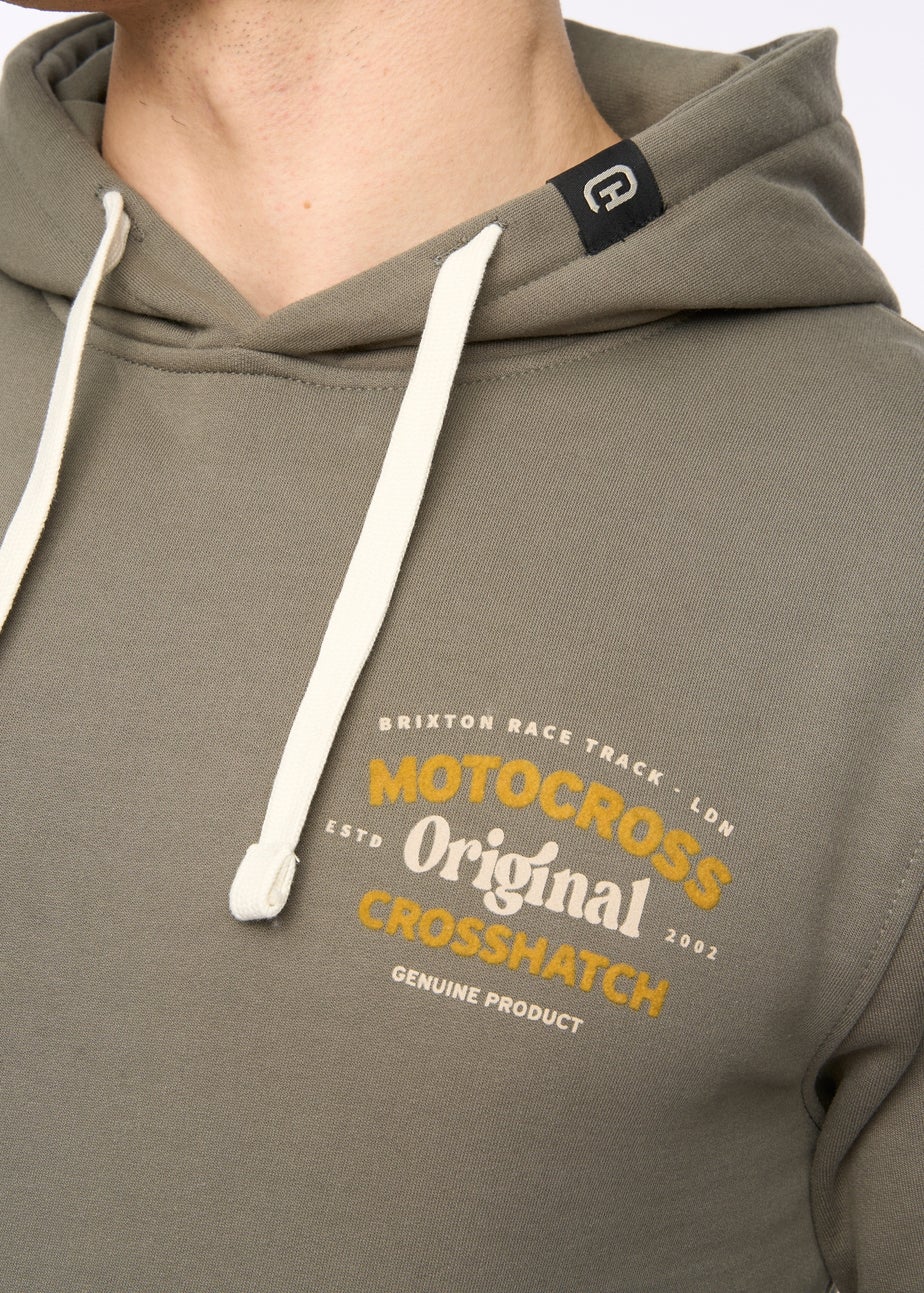 Crosshatch Olive Motocross Hoodie