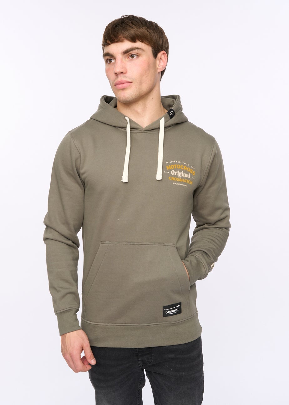 Crosshatch Olive Motocross Hoodie