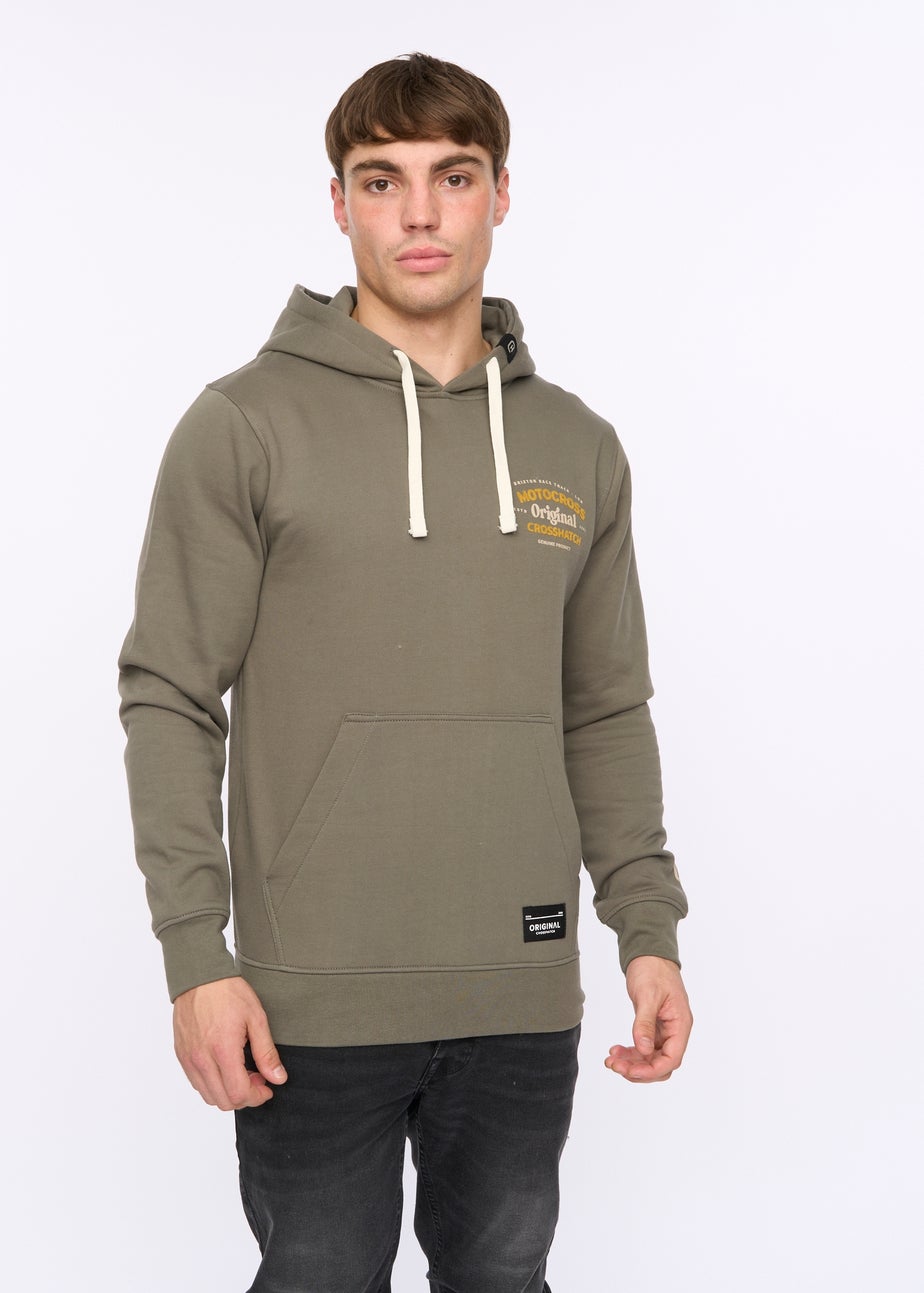 Crosshatch Olive Motocross Hoodie