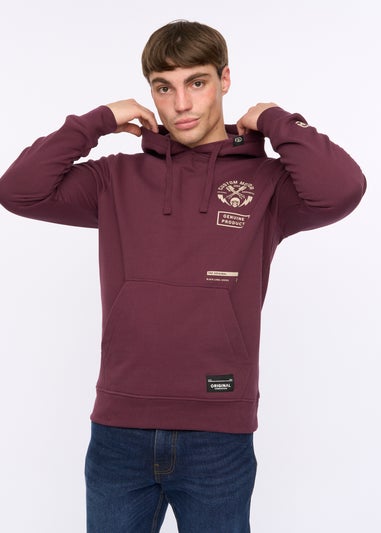 Crosshatch Wine Moules Hoodie