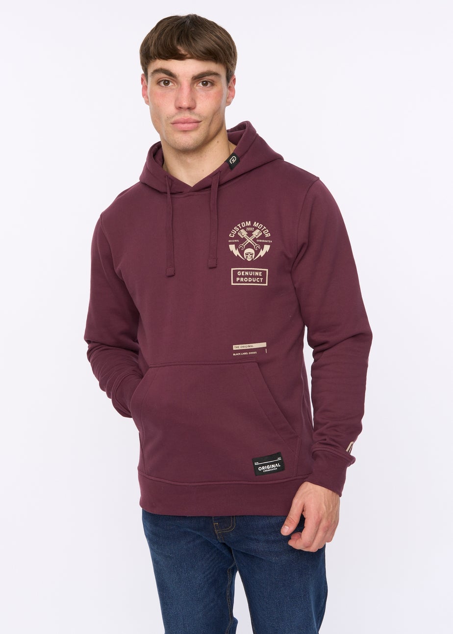 Crosshatch Wine Moules Hoodie