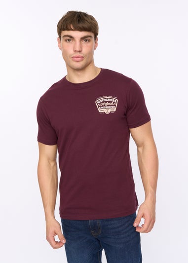 Crosshatch Raisin Motocross T-Shirt