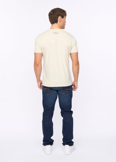 Crosshatch Off White Motocross T-Shirt