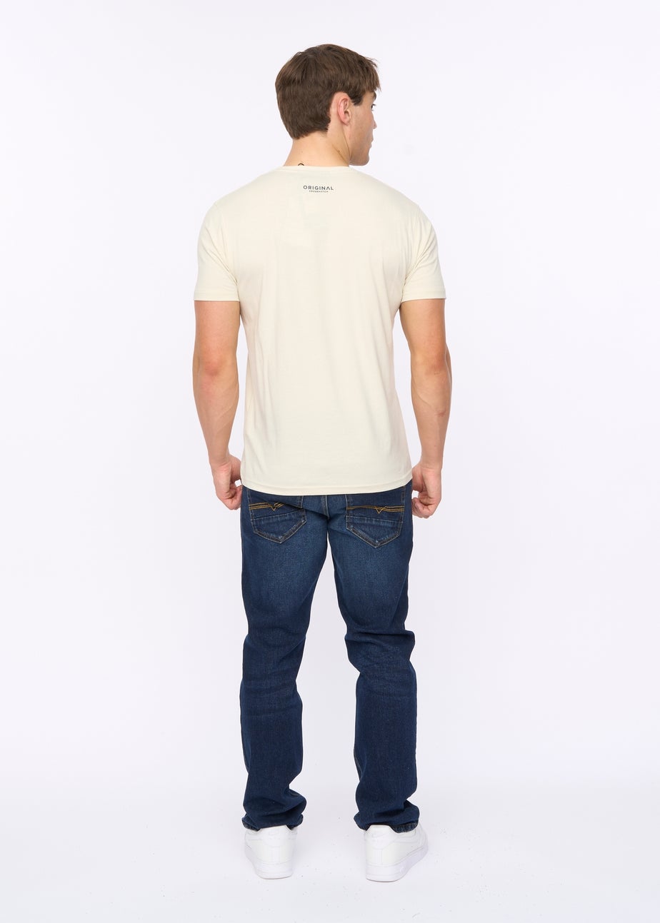 Crosshatch Off White Motocross T-Shirt