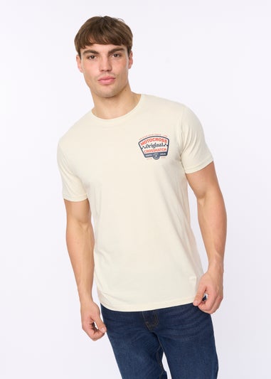 Crosshatch Off White Motocross T-Shirt