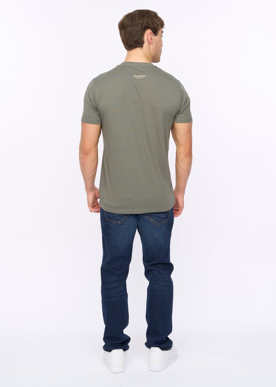 Crosshatch Olive Moules T-Shirt