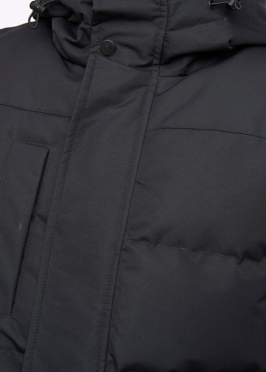 Crosshatch Black Milwaka Long Jacket