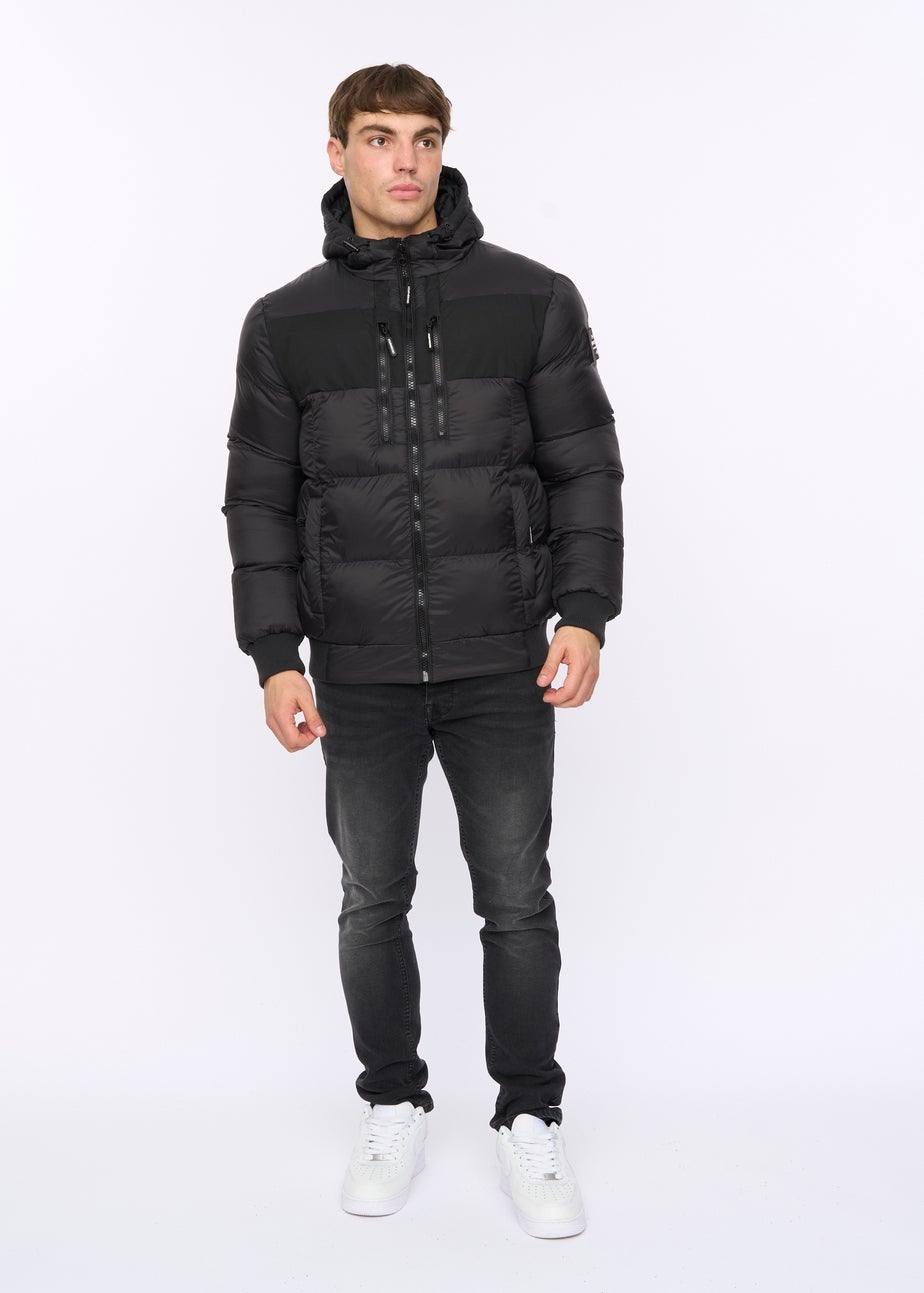 Crosshatch Black Staylike Jacket