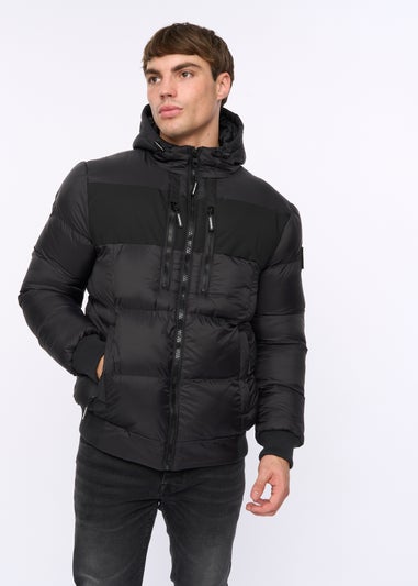 Crosshatch Black Staylike Jacket