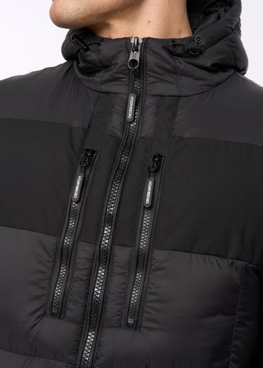 Crosshatch Black Staylike Jacket
