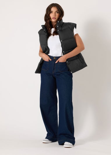 Long Tall Sally Black Padded Gilet