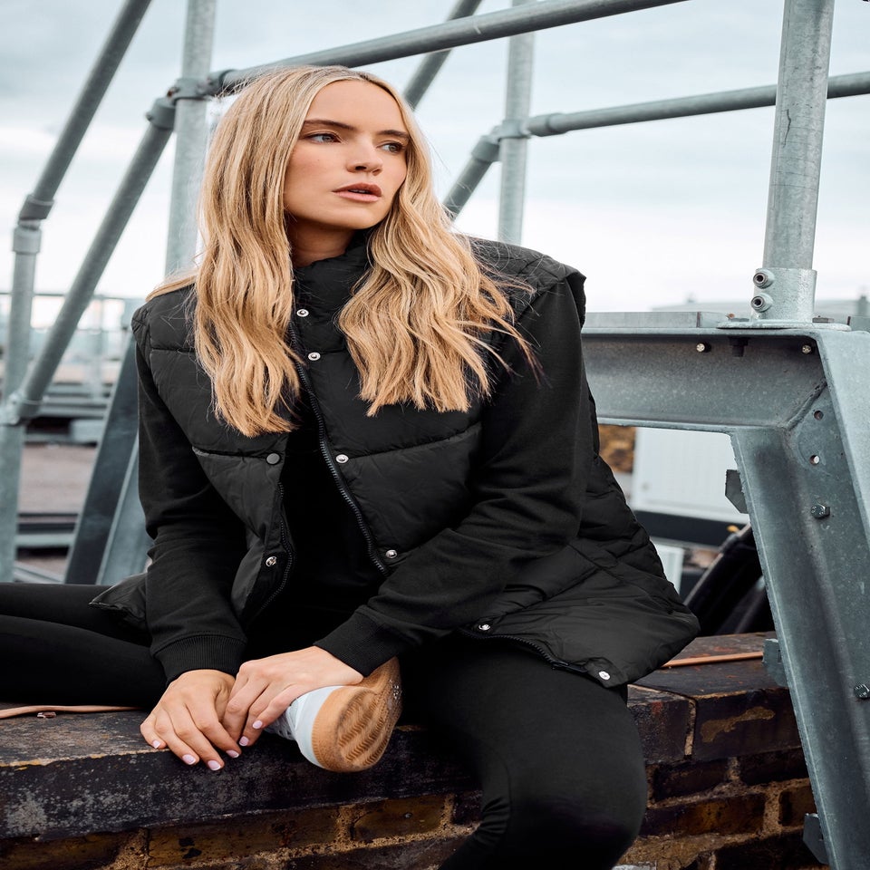 Long Tall Sally Black Padded Gilet