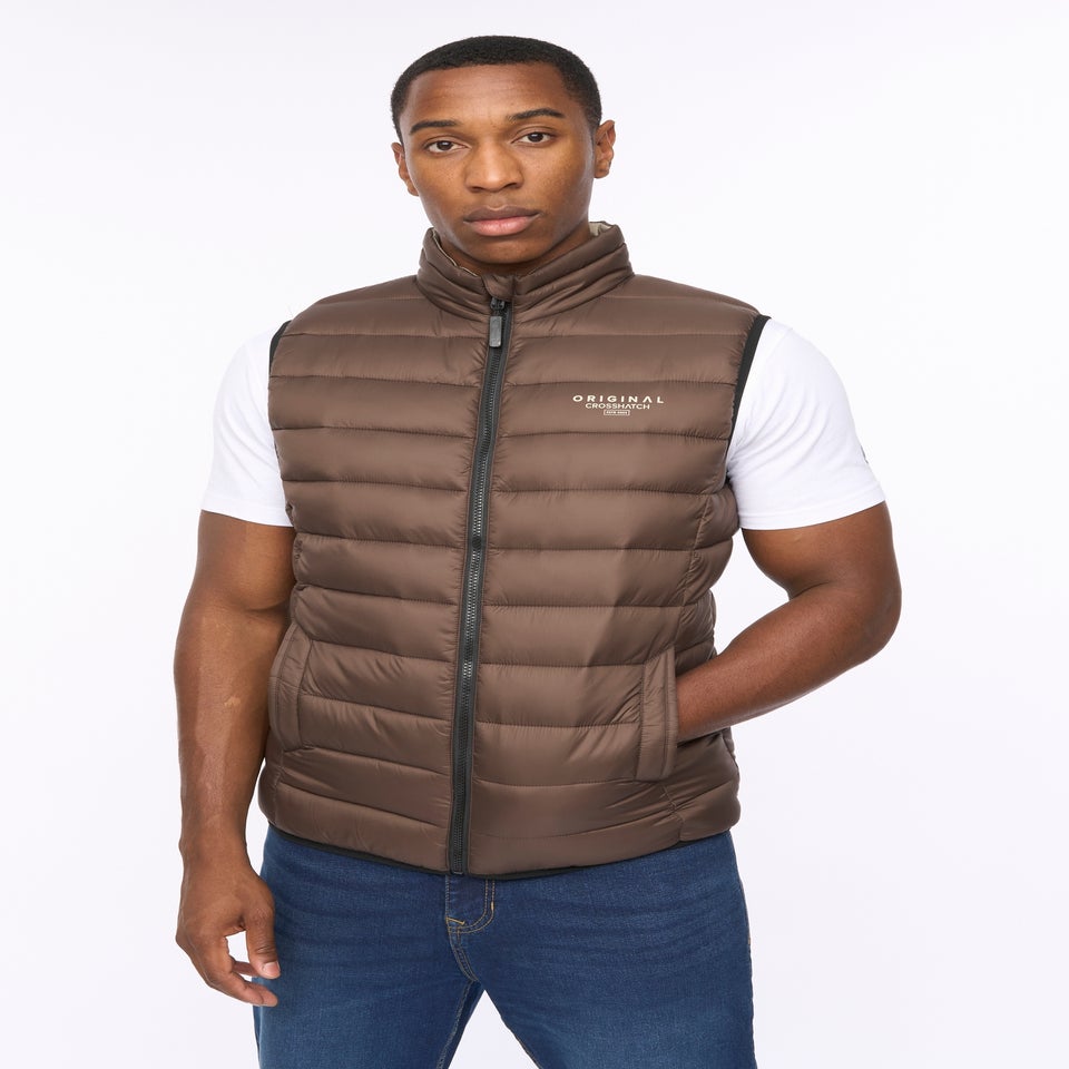 Crosshatch Brown Gattering MVE Gilet
