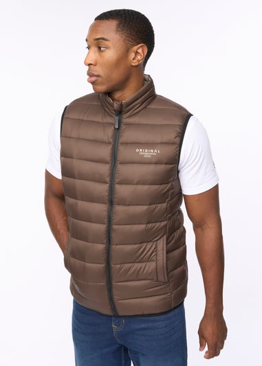 Crosshatch Brown Gattering MVE Gilet