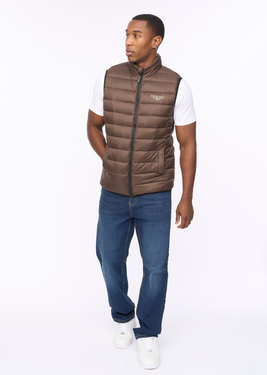 Crosshatch Brown Gattering MVE Gilet