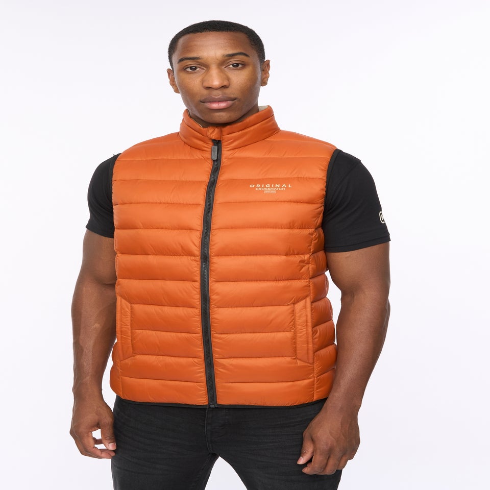 Crosshatch Burnt Orange Gattering MVE Gilet