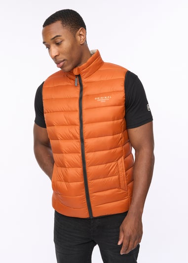 Crosshatch Burnt Orange Gattering MVE Gilet