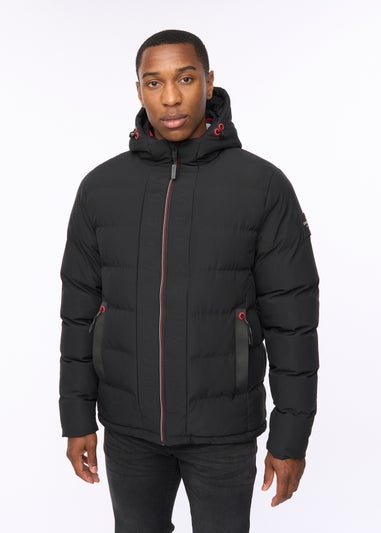 Crosshatch Black Kampnew Embossed Jacket