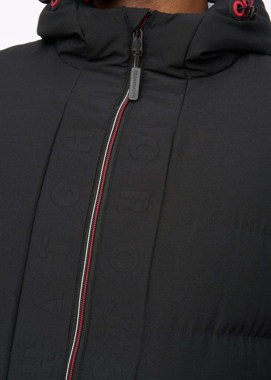 Crosshatch Black Kampnew Embossed Jacket