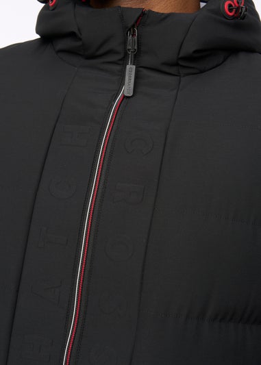 Crosshatch Black Kampnew Embossed Jacket