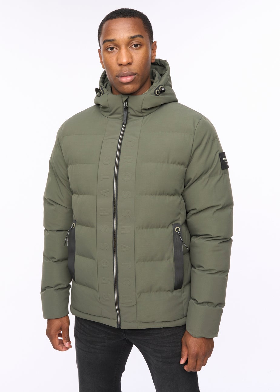 Crosshatch Olive Kampnew Embossed Jacket