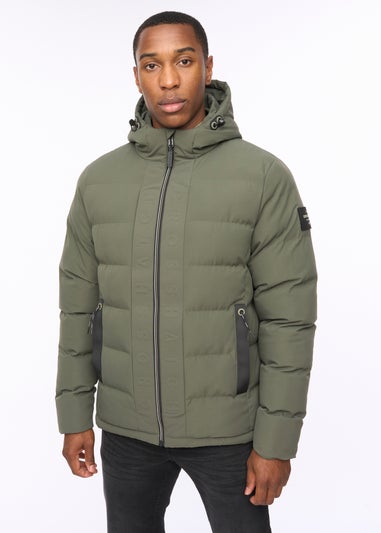 Crosshatch Olive Kampnew Embossed Jacket