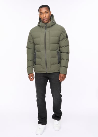 Crosshatch Olive Kampnew Embossed Jacket