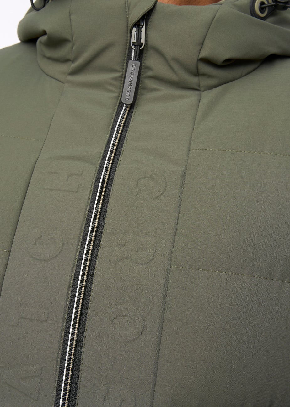 Crosshatch Olive Kampnew Embossed Jacket