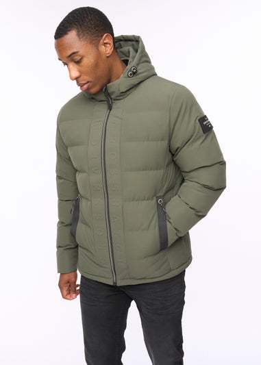 Crosshatch Olive Kampnew Embossed Jacket