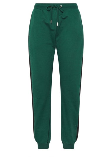Long Tall Sally Green Colour Block Cuffed Joggers