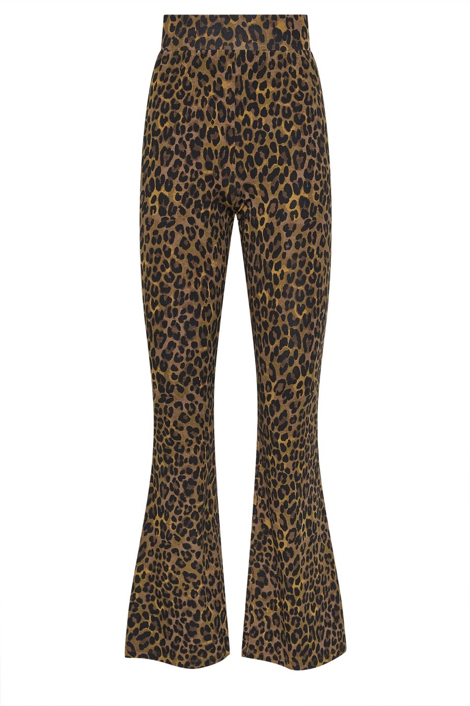 Long Tall Sally Brown Leopard Print Flared Leggings