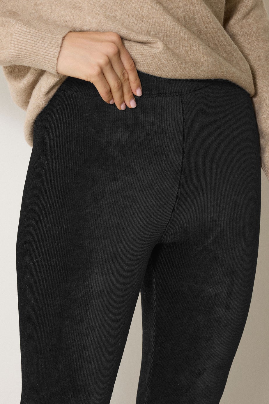 Long Tall Sally Black Cord Skinny Leggings